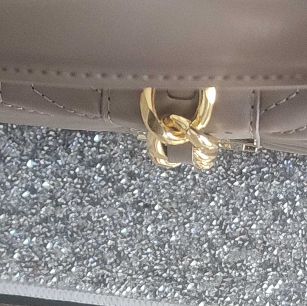 Badgley Mischka SET taupe bag and wallet, vegan leather. NWOT - Picture 4 of 17
